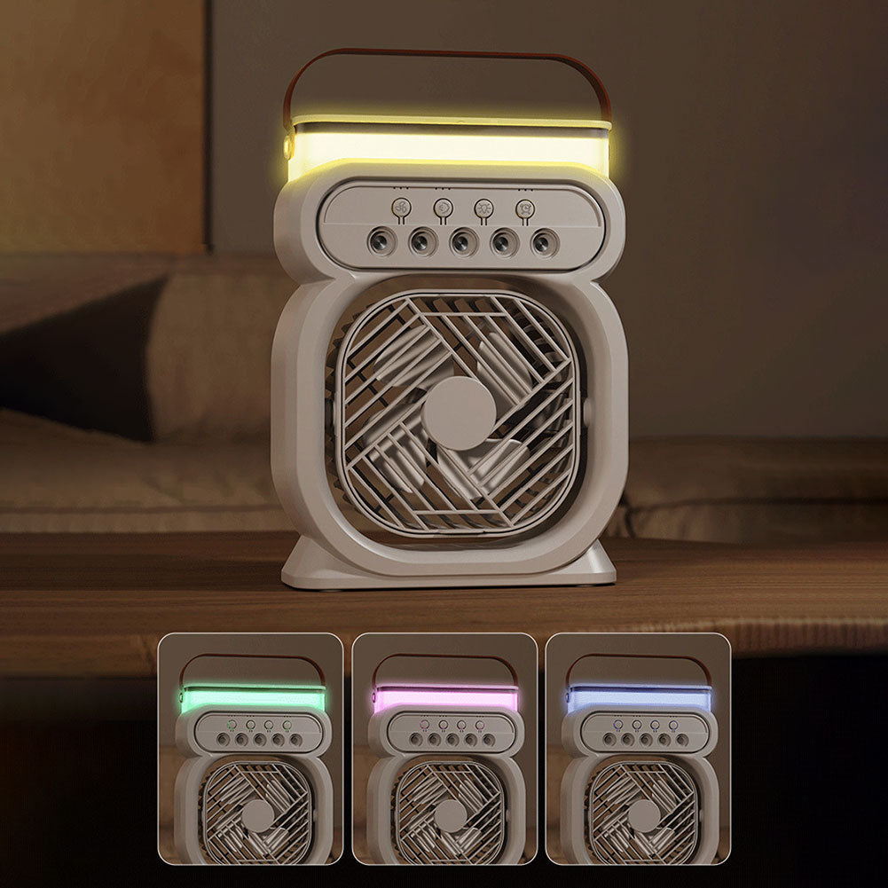 Mini Evaporative Air Cooler Fan with 7-Color Light (photo 2)