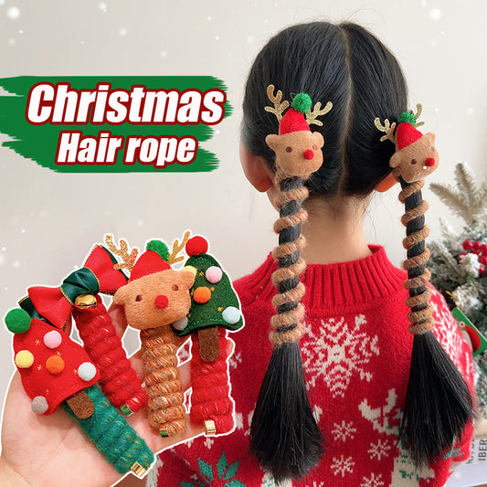 Christmas Spiral Hair Ties