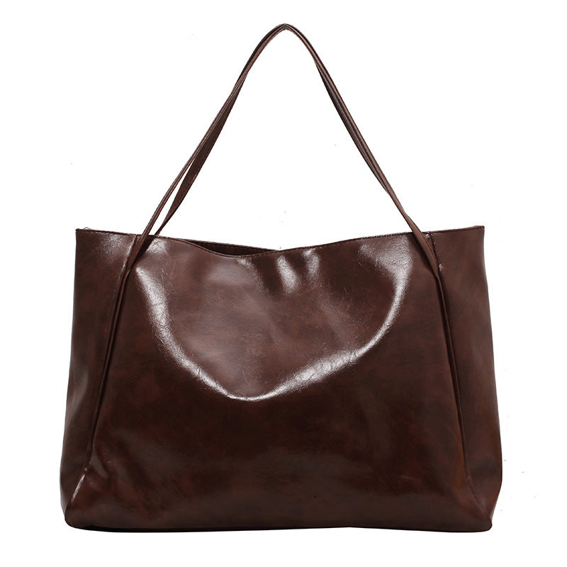 Large Soft PU Shoulder Bag (photo 7)