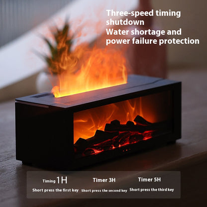 Flame Effect Essential Oil Diffuser with 7 Light Colors (photo 7)