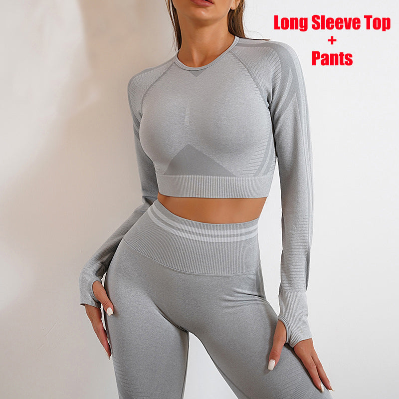 Women's Seamless Workout Leggings, Long-Sleeve Top or Set (photo 26)