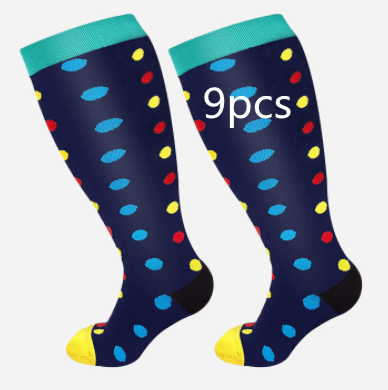 Plus-Size Printed Compression Socks (photo 44)