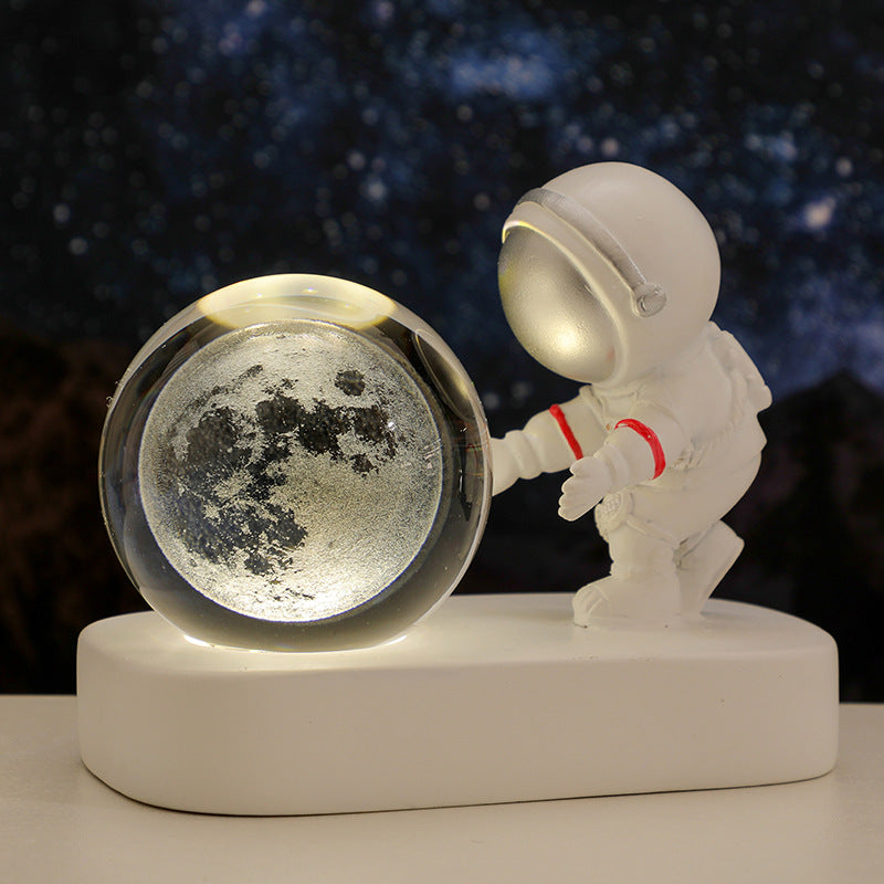 Astronaut Crystal Ball Night Light, 6 cm (photo 2)