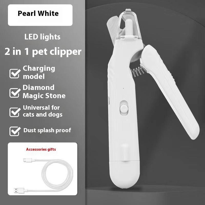 2-in-1 Pet Nail Clipper and Grinder with LED Light (photo 11)