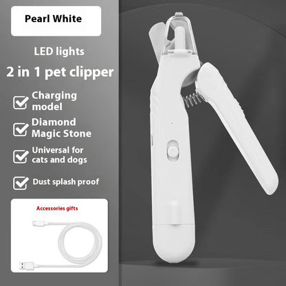 2-in-1 Pet Nail Clipper and Grinder with LED Light (photo 11)