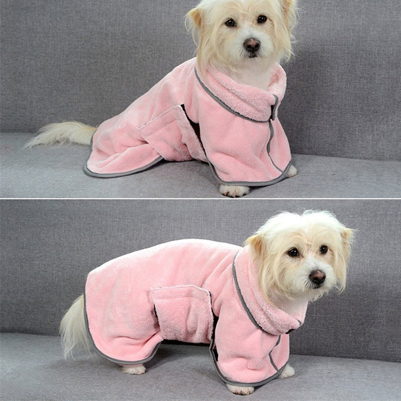 Microfiber Pet Bathrobe Towel (photo 3)
