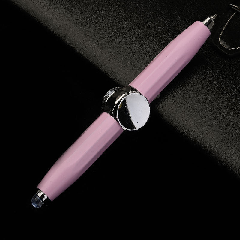 LED Spinning Top Metal Ballpoint Pen (photo 8)