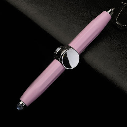 LED Spinning Top Metal Ballpoint Pen (photo 8)