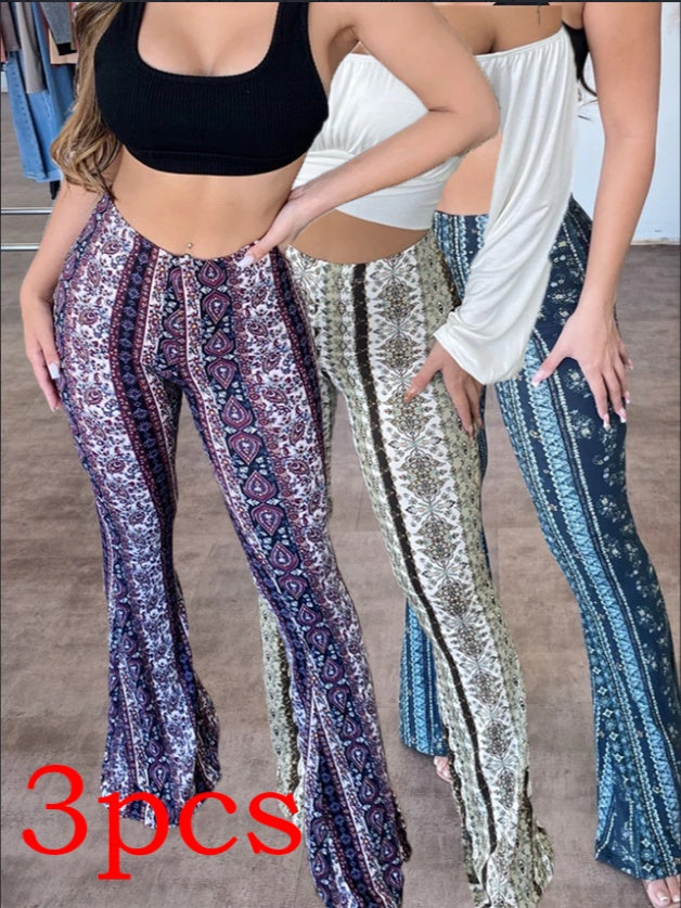 Women's Stretch Printed Slim Pants (photo 20)