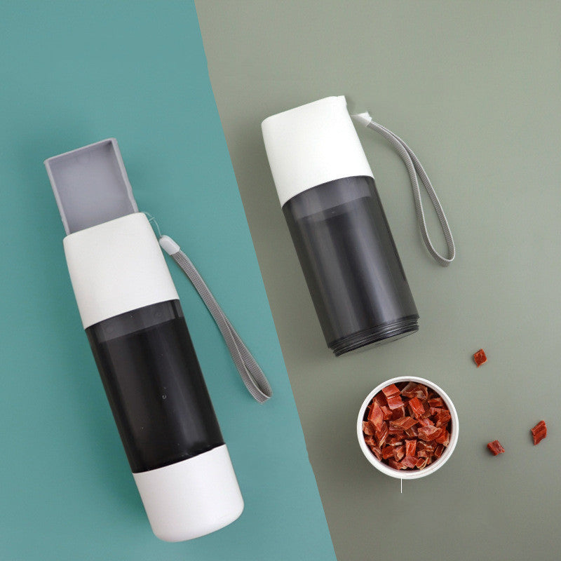 Portable Dog Water Bottle with Food Container, 350 ml (photo 2)