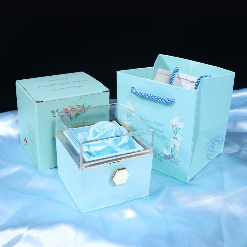 Rotating Soap Rose Jewelry Gift Box (photo 12)