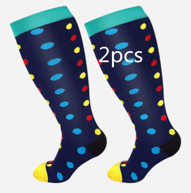 Plus-Size Printed Compression Socks (photo 41)
