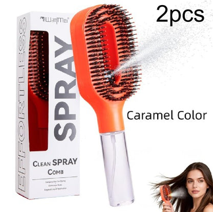 2-in-1 Detangling Brush with Built-In Mist Spray Bottle (photo 14)