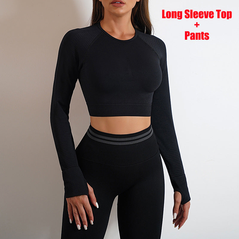 Women's Seamless Workout Leggings, Long-Sleeve Top or Set (photo 27)