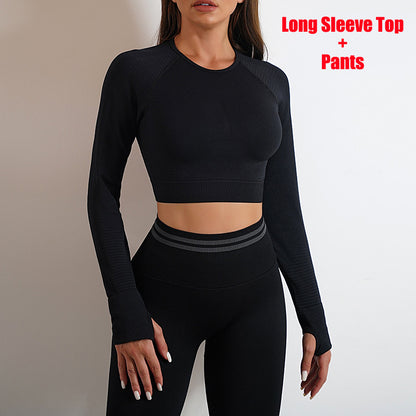 Women's Seamless Workout Leggings, Long-Sleeve Top or Set (photo 27)
