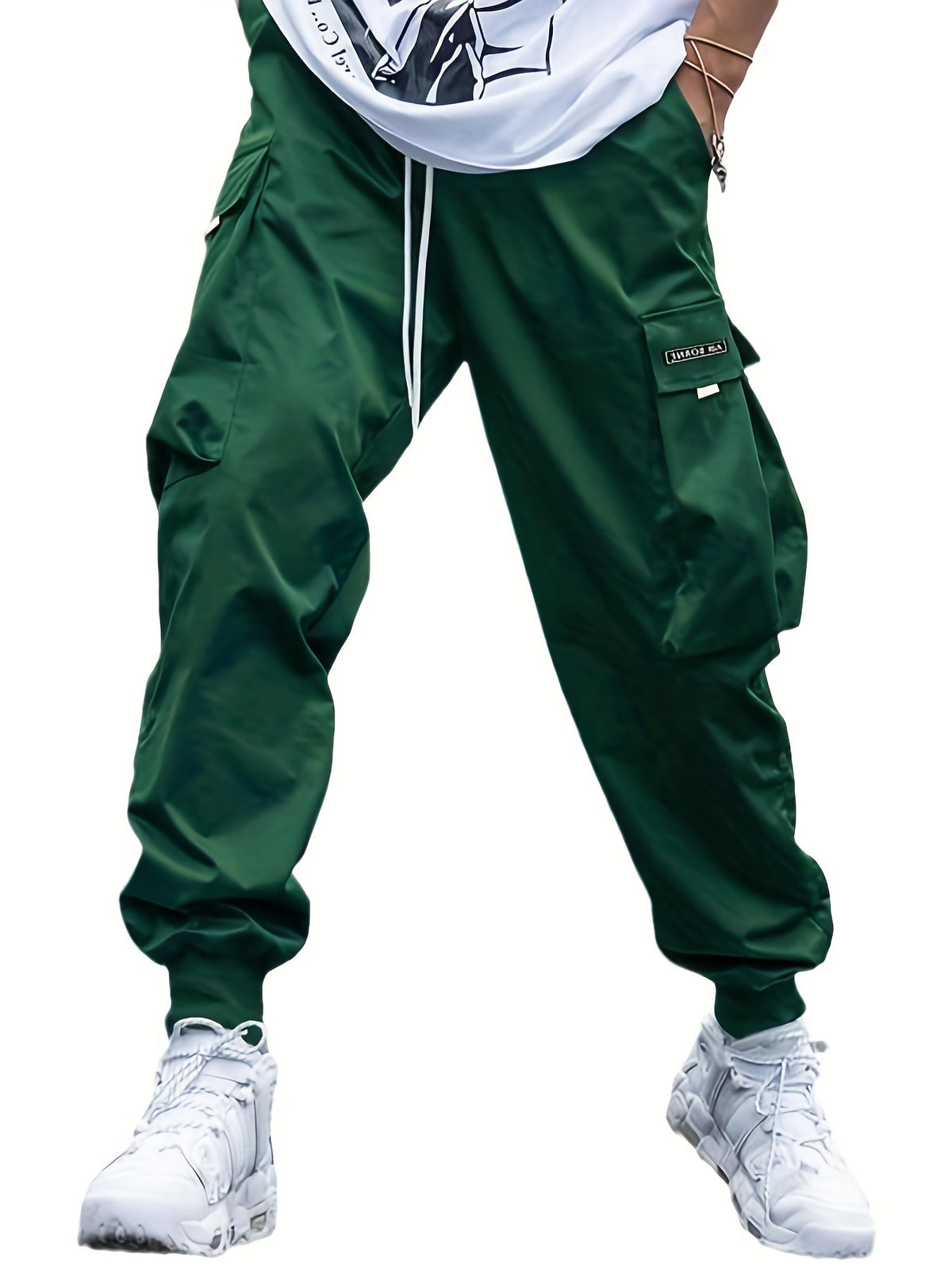 Men's Multi-Pocket Cargo Drawstring Pants (photo 11)
