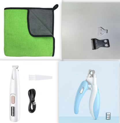 Cordless Dog Paw Trimmer with LED Light and Display (photo 17)