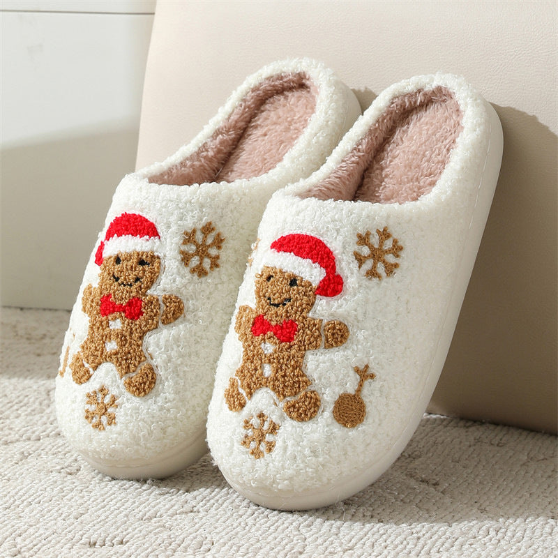 Gingerbread Man Plush House Slippers (photo 8)