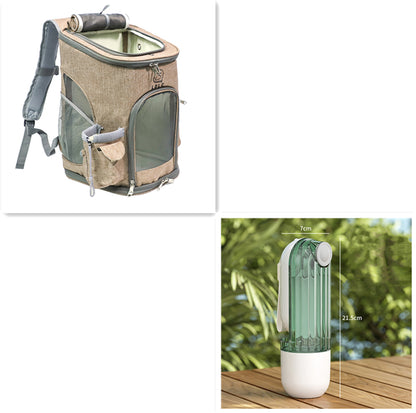 2-in-1 Portable Pet Water Cup with Food Container (photo 8)