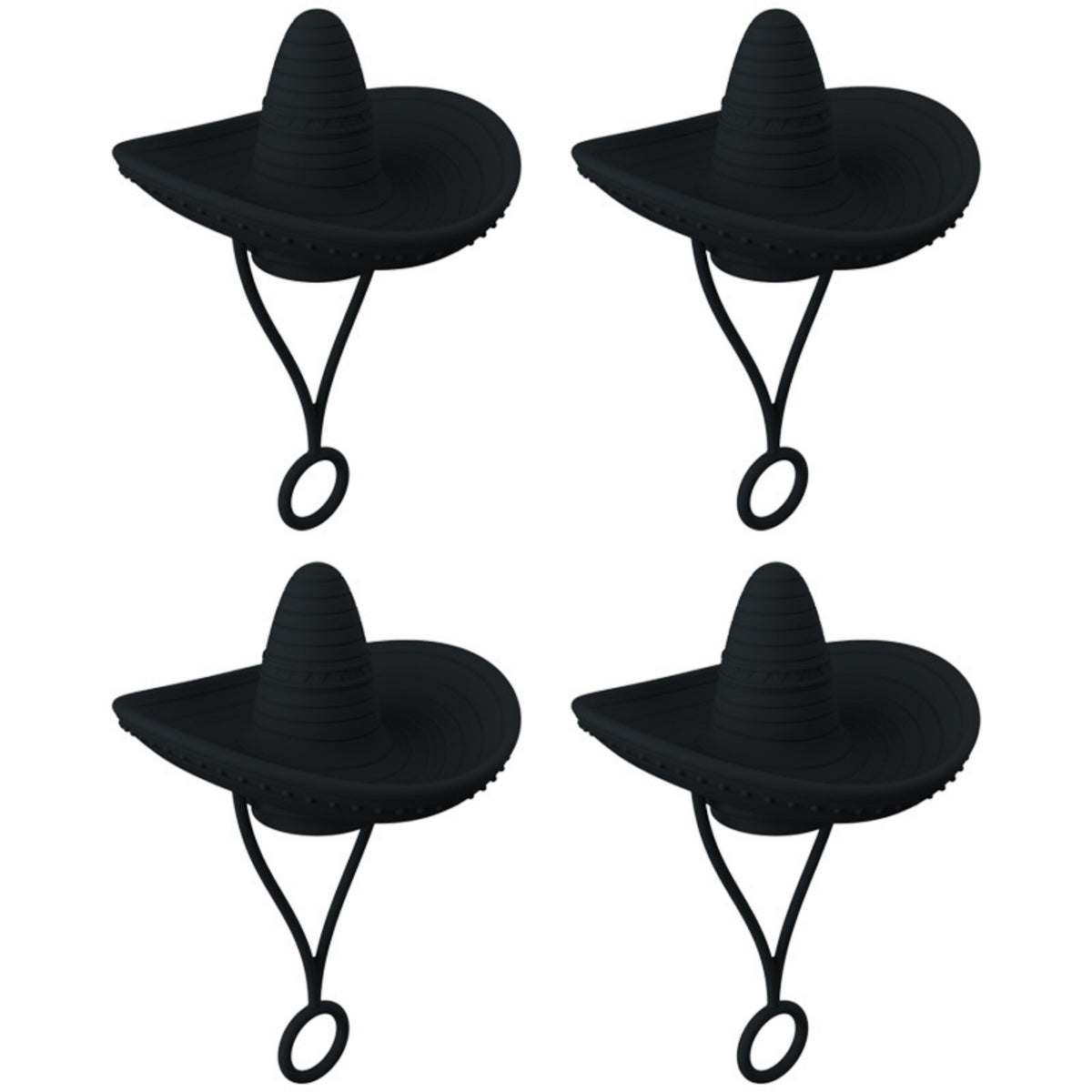Silicone Hat-Shaped Straw Toppers (photo 22)