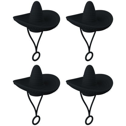 Silicone Hat-Shaped Straw Toppers (photo 22)
