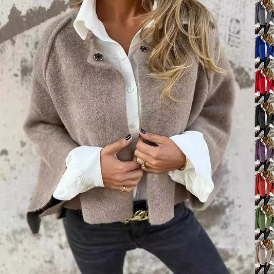 Women's Batwing-Sleeve Cropped Cardigan Jacket