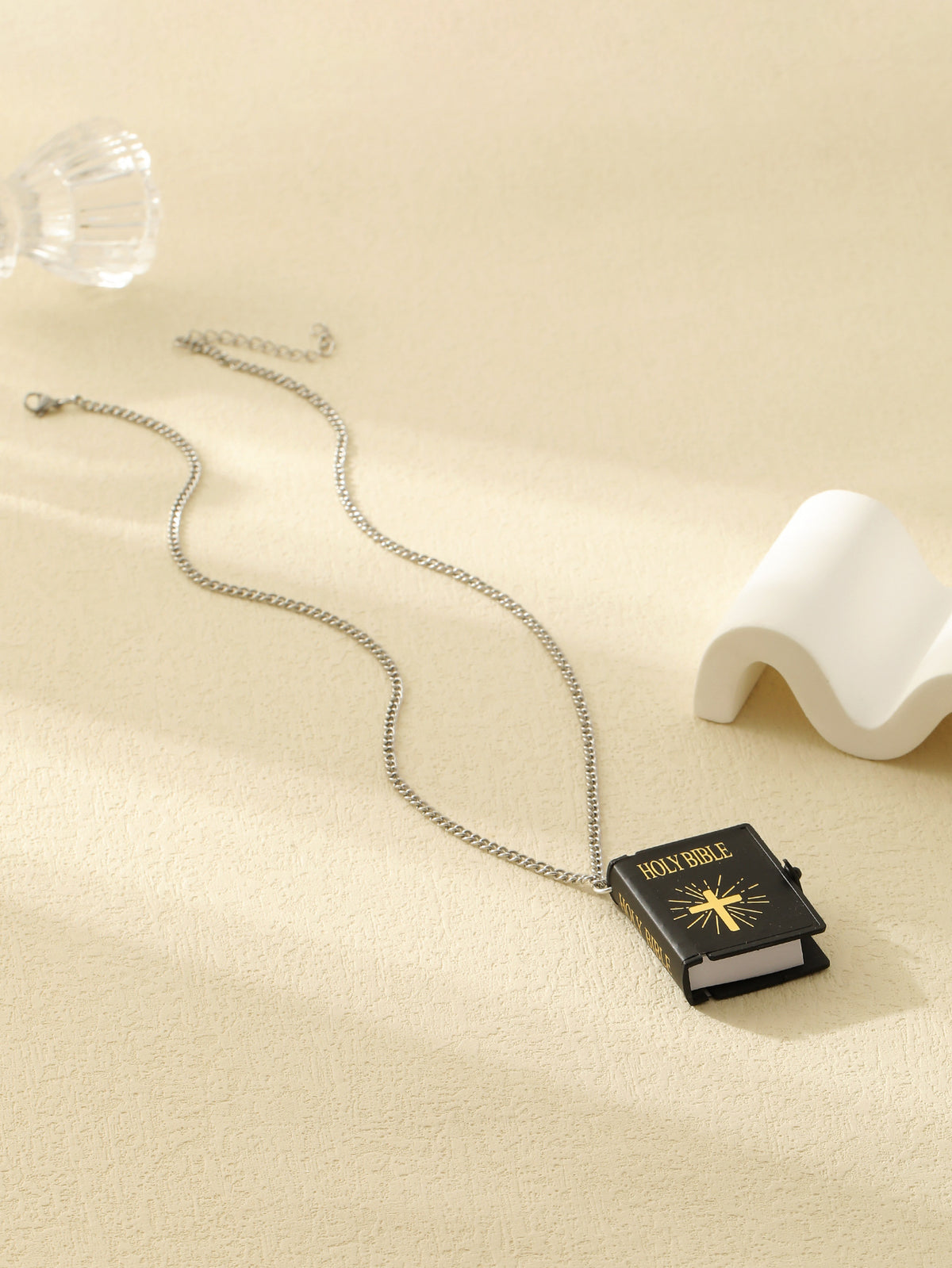 Cross Bible Verse Pendant Necklace (photo 10)