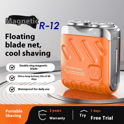 Portable Rotary Dual-Head Electric Shaver for Men (photo 4)