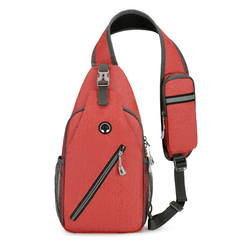 Men's Oxford Cloth Crossbody Chest Bag (photo 8)