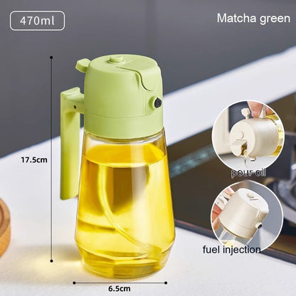 2-in-1 Glass Oil Sprayer and Pourer, 470 ml (photo 9)