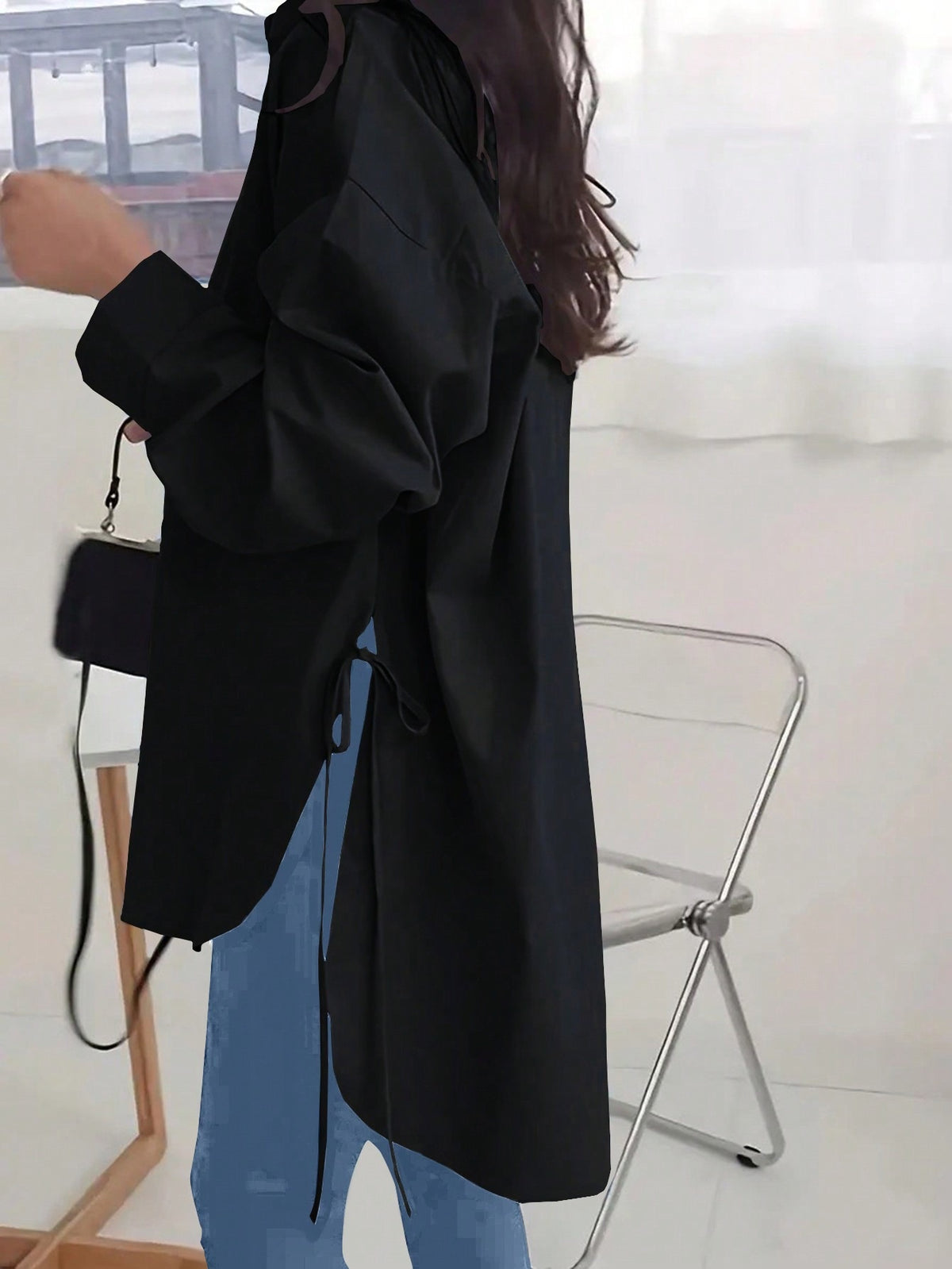 Women's Drop-Shoulder Long-Sleeve Shirt (photo 4)