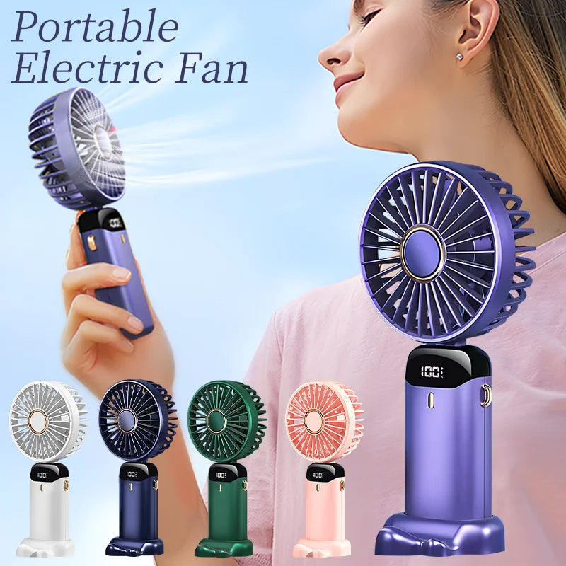 Foldable USB Rechargeable Handheld and Neck Fan (photo 2)