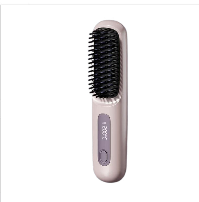 2-in-1 Cordless Hair Straightener Brush, USB Rechargeable (photo 36)