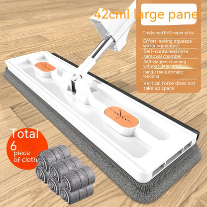 Large 360° Rotating Flat Mop with Stainless Steel Handle (photo 16)