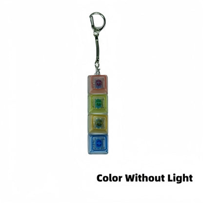 4-Key Clicker Keychain with Light (photo 11)