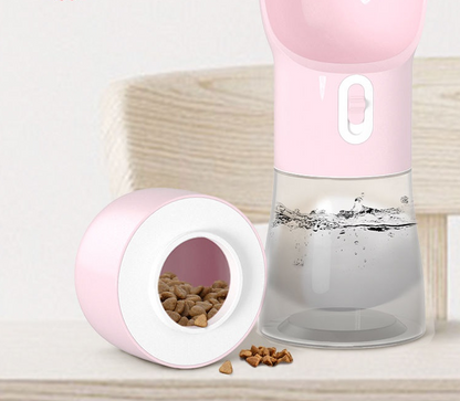 Portable Dog Water and Food Bottle with Shoulder Strap (photo 4)