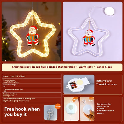 Christmas LED Star Window Hanging Light (photo 10)