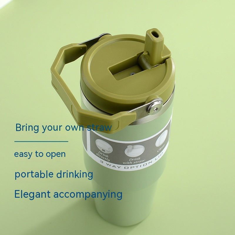 30 oz Insulated Stainless Steel Tumbler with Handle (photo 6)