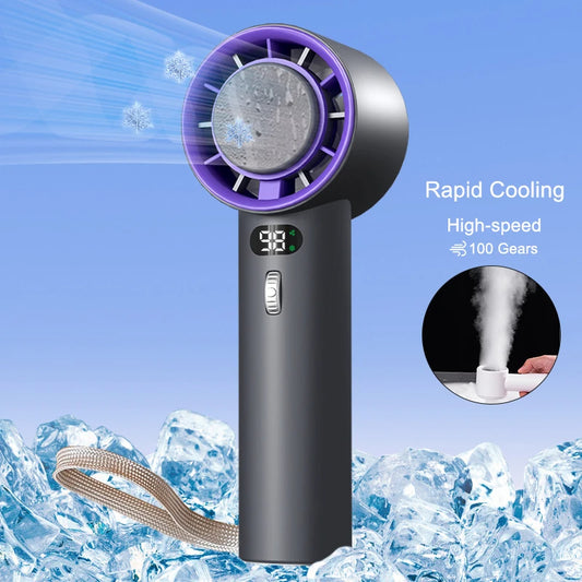 Rechargeable Handheld Turbo Fan with Cooling Plate Option