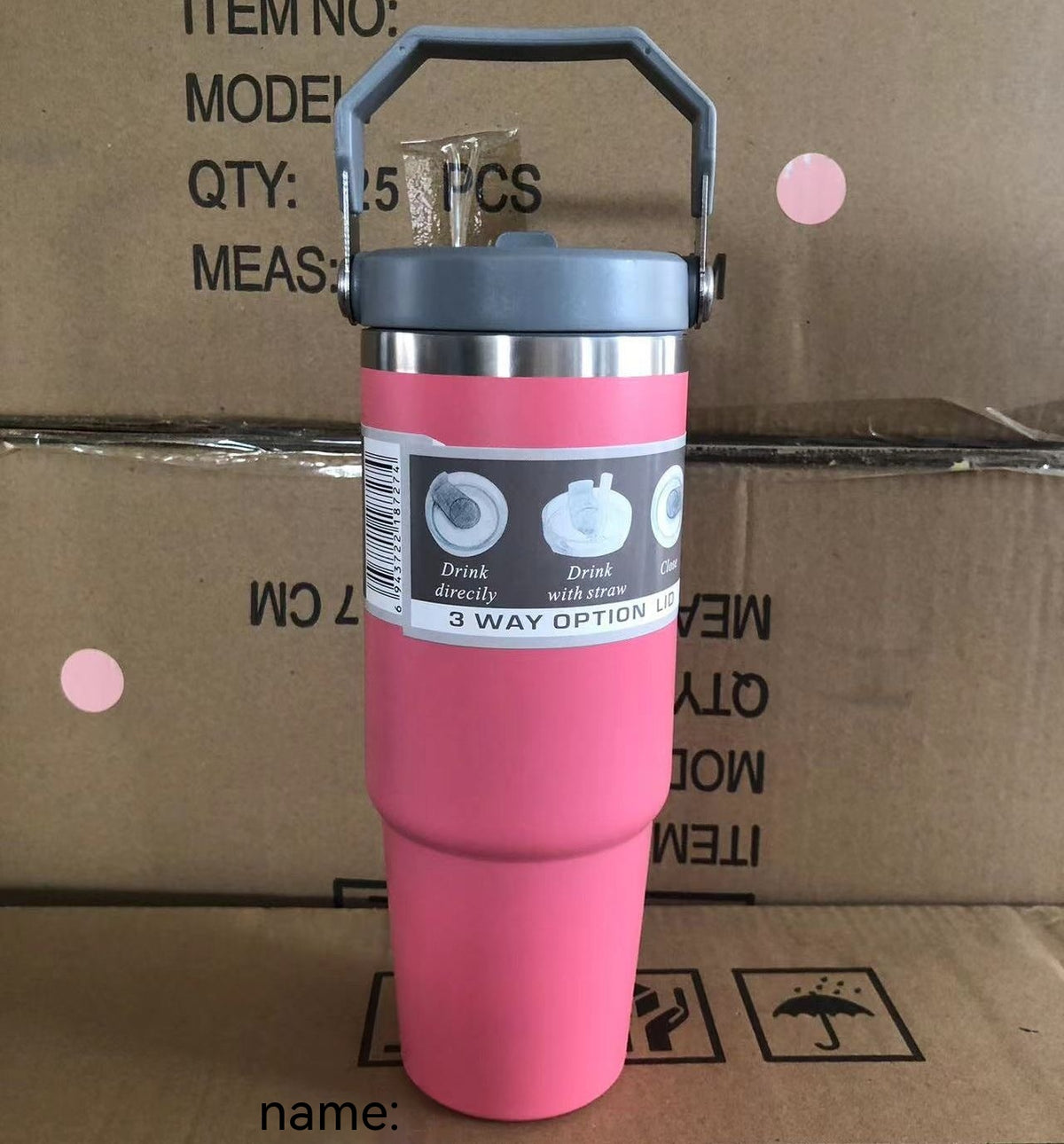 30 oz Insulated Stainless Steel Tumbler with Handle (photo 18)
