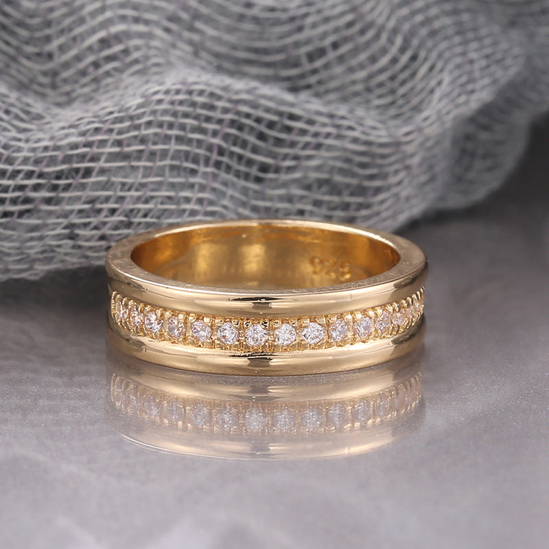 Rhinestone Ring, Gold or White Gold Tone (photo 4)