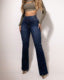 Women's High-Waist Button-Front Jeans with Back Shirring (photo 7)