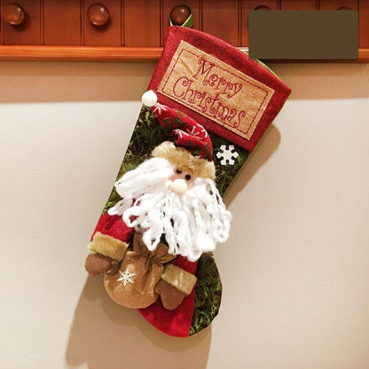 Christmas Stocking with Santa, Snowman or Deer (photo 6)