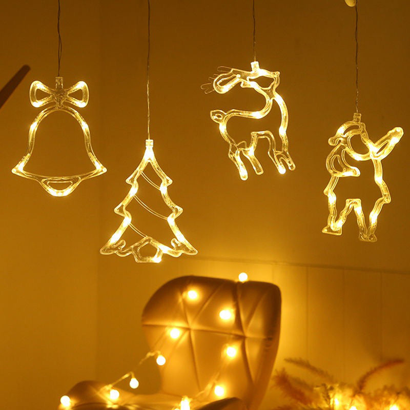 Christmas LED Window Lights with Suction Cup (photo 7)