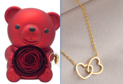 Rotating Bear and Rose Jewelry Gift Box (photo 25)