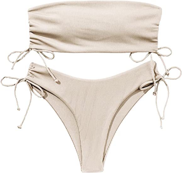 Women's Drawstring Tube Bikini Set (photo 14)