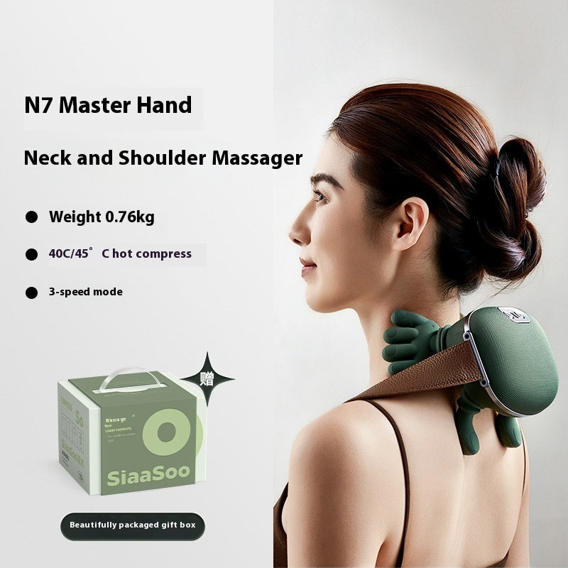 Cordless Neck and Shoulder Kneading Massager with Heat (photo 5)