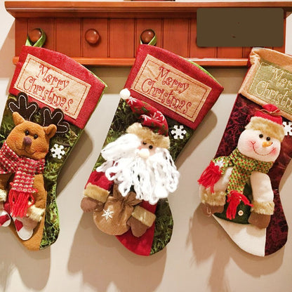 Christmas Stocking with Santa, Snowman or Deer (photo 5)