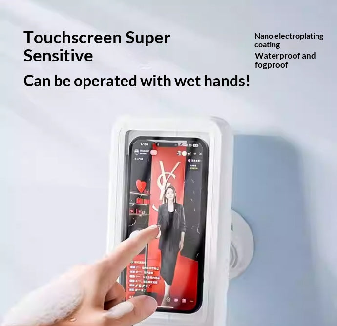 Shower Phone Holder Box with Bluetooth Speaker (photo 4)