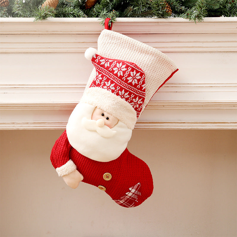 Large Knit Christmas Stocking (photo 10)